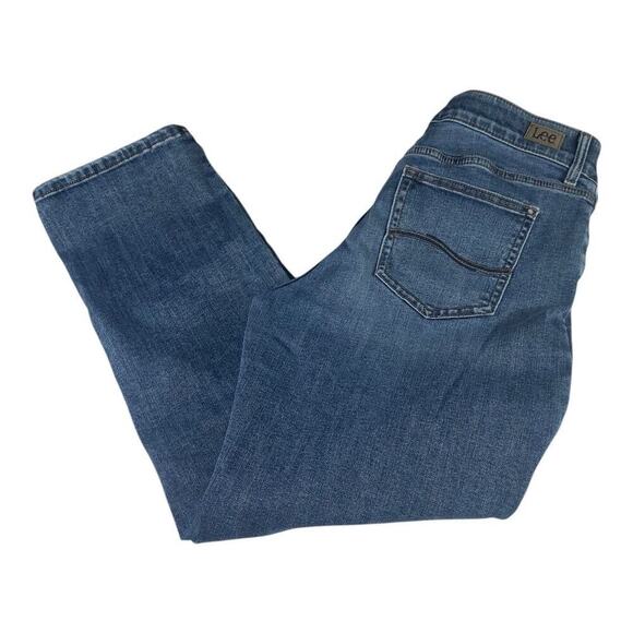 Lee Denim - Lee Flex Motion Straight Leg Women's Classic Denim Jeans Stretch Size 12 Short